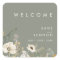 Whimsical Wildflower Sage Wedding Welcome Sticker