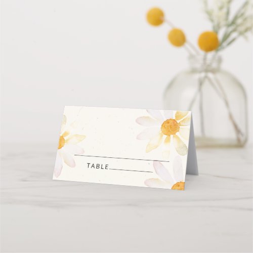 Whimsical Wildflower Wedding Place Card