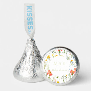 Whimsical wildflowers Baby shower Hershey®'s Kisses®