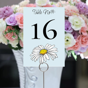 Whimsical Wildflowers Butterfly Mushroom Wedding Table Number