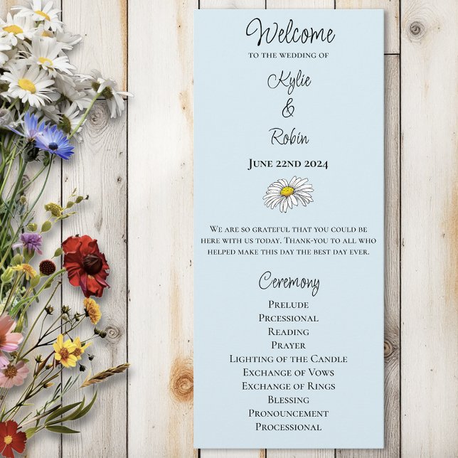 Whimsical Wildflowers Butterfly Mushrooms Wedding Program (Creator Uploaded)
