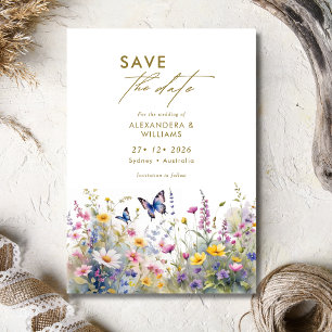 Whimsical Wildflowers Meadows Save the date