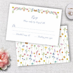 Whimsical Wildflowers RSVP Card