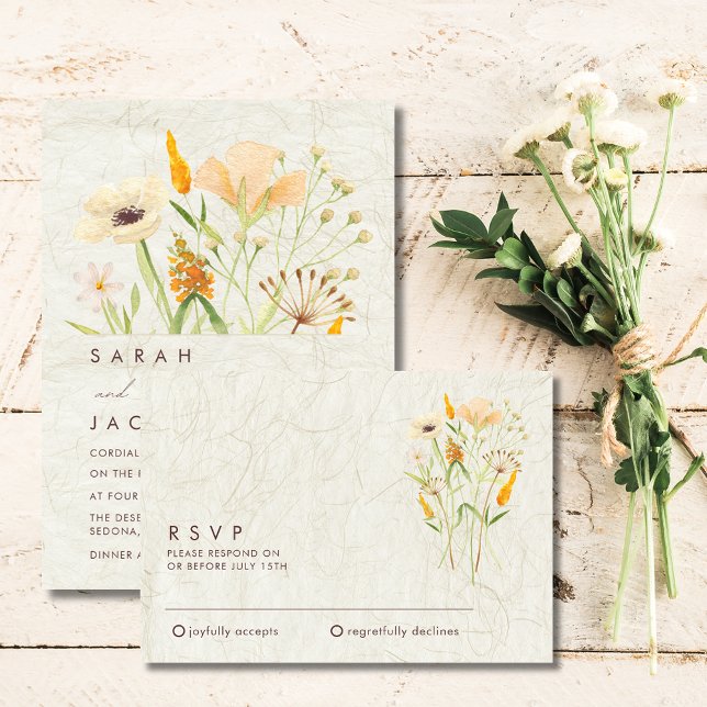 Whimsical Wildflowers Wedding RSVP (Whimsical Wildflowers Wedding RSVP)