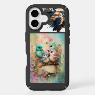 "Whimsical Wildlife Tees: Unique Bird-Themed Desig iPhone 16 Case
