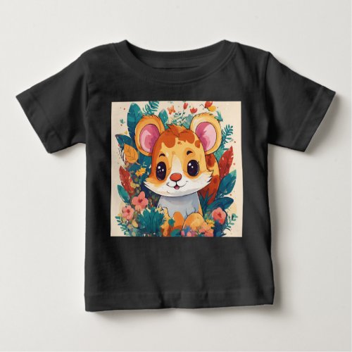 Whimsical Wildlife Wonderland Kids Animal T_Shir Baby T_Shirt