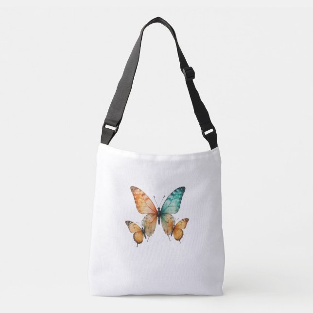 🌸 Whimsical Wings Butterflies 🌸 modern tote  (Front)
