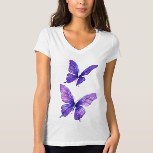 Whimsical Wings Butterfly Art T_Shirt