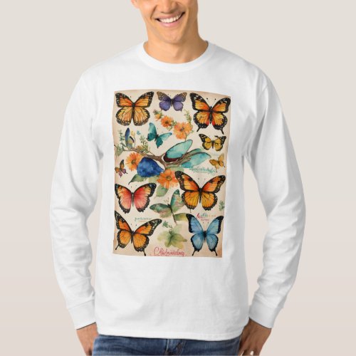 Whimsical Wings Butterfly Dreams T_Shirt