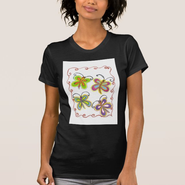 Whimsical Wings: Stunning Butterfly-Themed design T-Shirt (Front)
