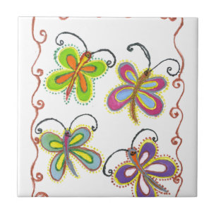Whimsical Wings: Stunning Butterfly-Themed design Tile