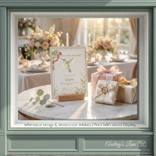 Whimsical Wings & Watercolor Wishes Hummingbird Holder