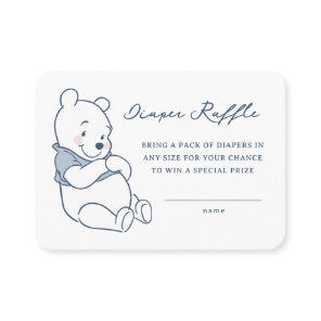 Whimsical Winnie The Pooh Baby Shower Place Card