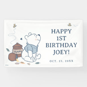 Whimsical Winnie The Pooh Birthday Banner