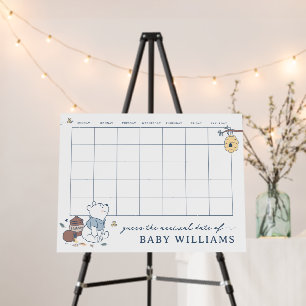 Whimsical Winnie the Pooh   Guess the Due Date Foam Board