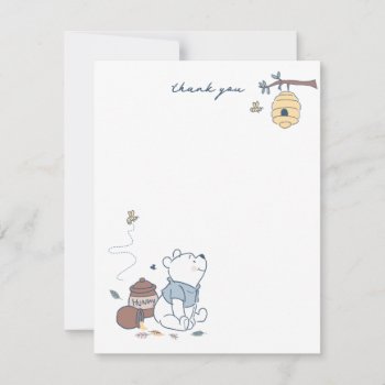 Whimsical Winnie The Pooh Hunny Baby Shower  Thank You Card by winniethepooh at Zazzle