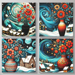 Whimsical Winter Canvas Photo Tile