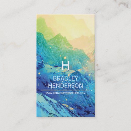 WHIMSICAL WINTER COLOURFUL PERSONALIZED BUSINESS CARD