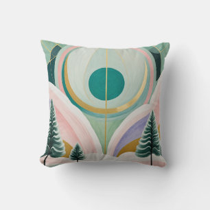 Whimsical Winter Dreamscape Throw Pillow
