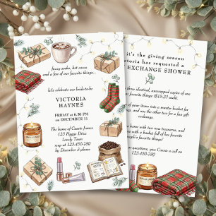 Whimsical Winter Favorite Things Bridal Shower Invitation