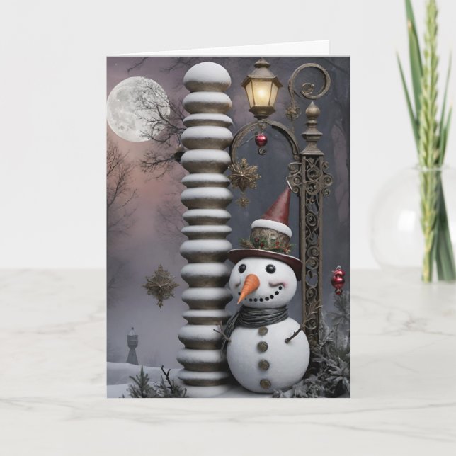 Whimsical Winter Holiday Greeting Cards (Front)