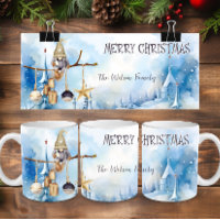 Whimsical Winter Lady Gnome Merry Christmas