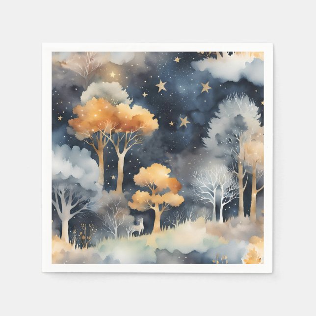 Whimsical Winter Landscape   Napkins (Front)