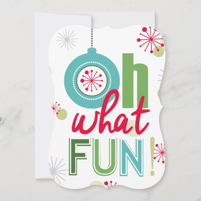 Whimsical winter Oh what fun (Front)