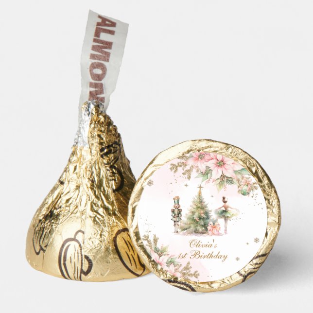 Whimsical Winter Onederland Nutcracker birthday Hershey®'s Kisses® (Front)