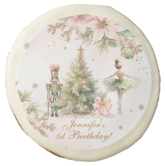 Whimsical Winter Onederland the Nutcracker Sugar Cookie (Front)