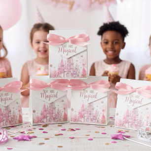 Whimsical Winter Princess Fairytale Birthday Favor Boxes