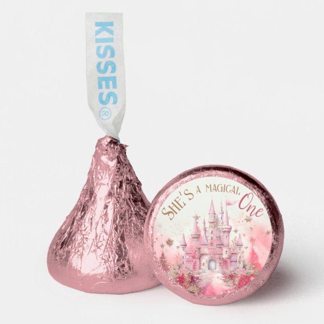 Whimsical Winter Princess Fairytale First Birthday Hershey®'s Kisses® (Front)