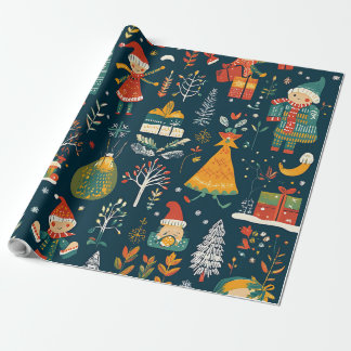  Whimsical Winter Wonderland Christmas Wrapping Paper