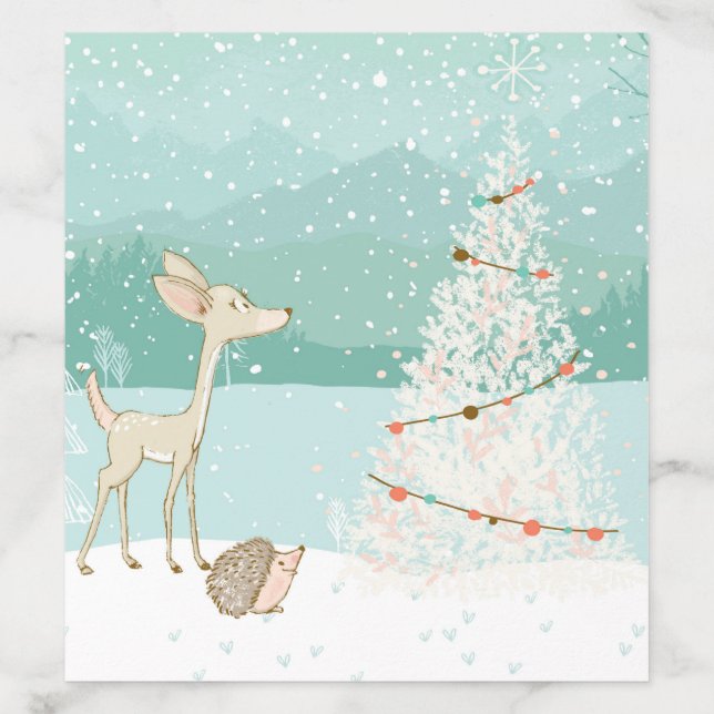 Whimsical Winter Wonderland Envelope Liners (Design)