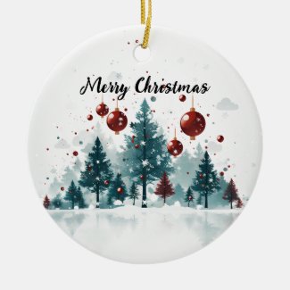 ❄️ Whimsical Winter Wonderland Ornament 🎄