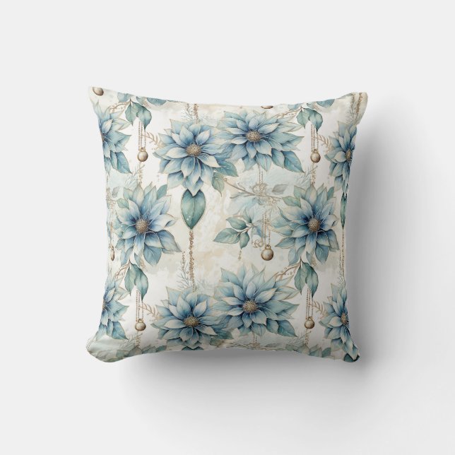 Whimsical Winter Wonderland Throw Pillow (Front)