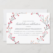 Whimsical Winter Wreath Bridal Shower Invitation (Front)