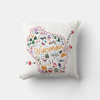 Whimsical Wisconsin Pillow