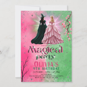 Whimsical Witch Birthday Party Invitation