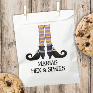 Whimsical Witch Halloween Stockings Party Favor Bag