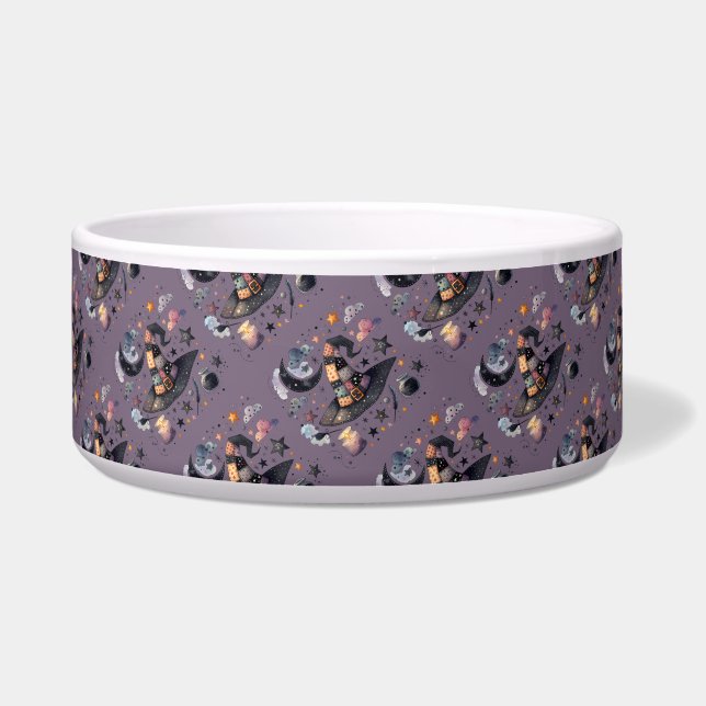 Whimsical Witch Hat and Celestial Magic Bowl (Front)