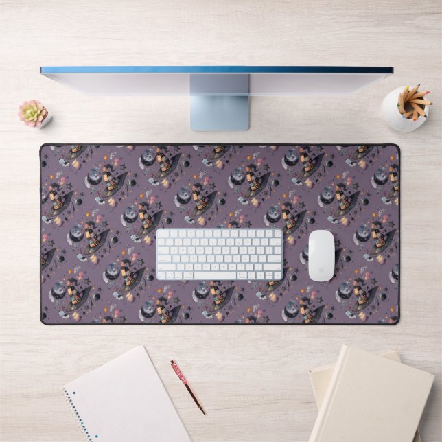 Whimsical Witch Hat and Celestial Magic Desk Mat (Office 1)