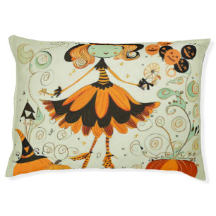 whimsical/witch/pumpkin/fall pet bed