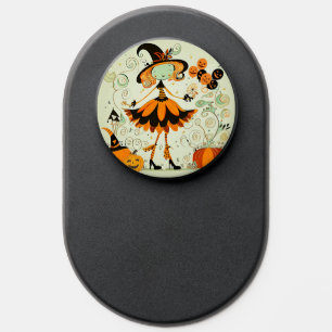 whimsical/witch/pumpkin/fall PopSocket