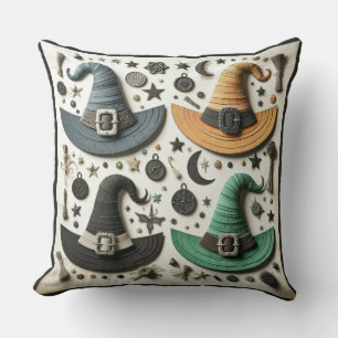 Whimsical Witches II Throw Pillow