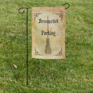 Whimsical Witchy Broomstick Parking 