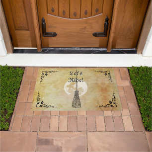 Whimsical Witchy Full Moon Doormat