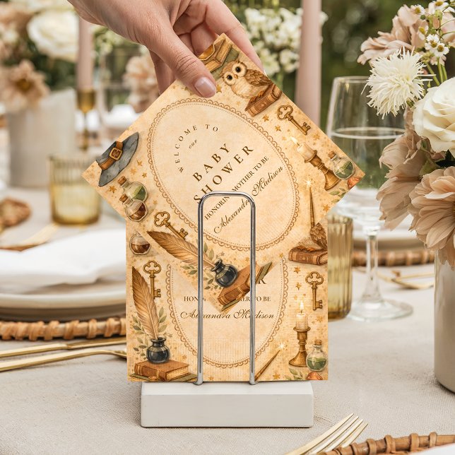 Whimsical Wizard Magic Baby Shower Napkins (Creator Uploaded)