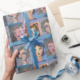 Whimsical Women Wrapping Paper