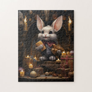 Whimsical Wonder: Bunny Gift-Giver Puzzle